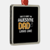 Daddy Gift An 素晴らしパパ メタルオーナメント (右)