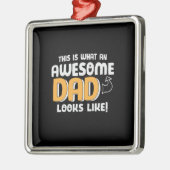 Daddy Gift An 素晴らしパパ メタルオーナメント (左)