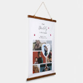 Daddy Gift Create Your Own 6フォトコラージュ 吊り下げ型タペストリー (傾斜あり)