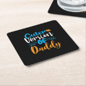 Daddy Gift Cutter Version Of Daddy スクエアペーパーコースター (アングル)