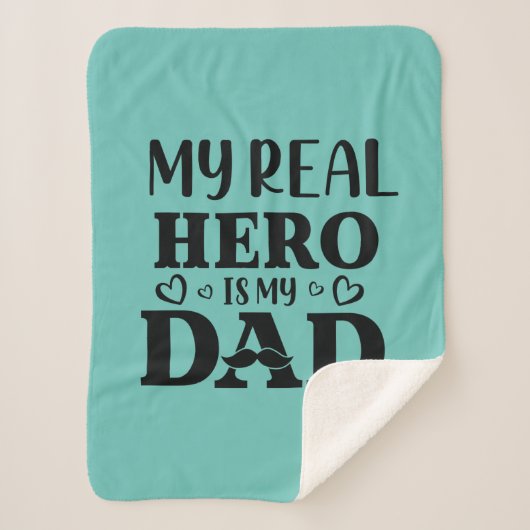 Daddy Gift My Real Hero Is My Hero シェルパブランケット (正面)