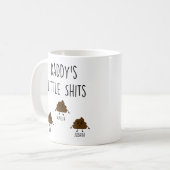 Daddy Gift Personalized Mugs Daddy's Little *hits コーヒーマグカップ (正面左)