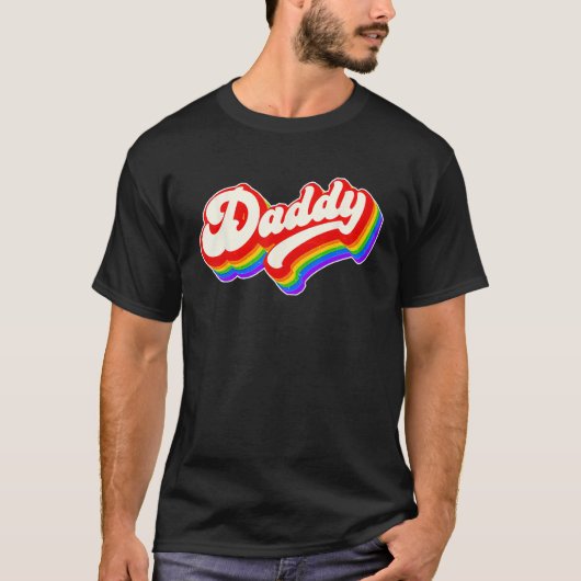 Daddy Gifts Retro Vintage Father's Day Daddy Tシャツ (正面)