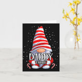 Daddy Gnome Christmas Pajamas Matching Family Grou カード (黄色い花)