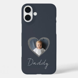 Daddy Grayハートファースト・ファースト・父親の日フォトコラージュ iPhone 16 Plusケース