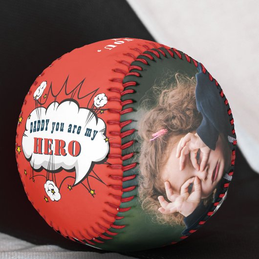 Daddy Hero Superheroパパ父の日写真 野球ボール