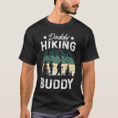 Daddy Hiking Buddy Mountain Camping Hiker Hiking f Tシャツ (正面)