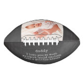 Daddy I love You Posal on Chalkboard - カスタムPhoto アメリカンフットボール (正面)