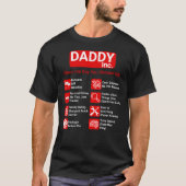 DADDY Inc.父親おもしろいの日 Tシャツ (正面)