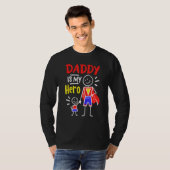 Daddy Is My Hero Cool Best Dad Father's Day Cool K Tシャツ (正面フル)