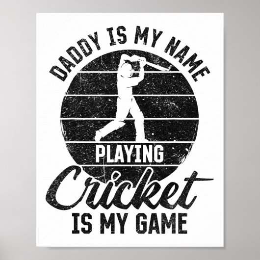 Daddy Is My Name Playing Cricket Is My Game  ポスター (正面)