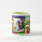 DADDY Is My SUPERHEROカスタム PHOTO漫画 マグカップ (中央)