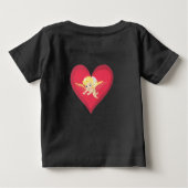 Daddy is my Valentine ベビーTシャツ (裏面)