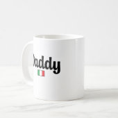 Daddy Italian Flag Mug コーヒーマグカップ (正面左)