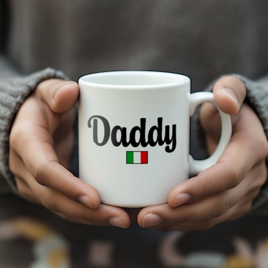 Daddy Italian Flag Mug コーヒーマグカップ