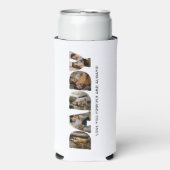 DADDY Letter Photo Collage スリム缶クーラー (Seltzer正面)