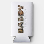 DADDY Letter Photo Collage スリム缶クーラー (裏面)