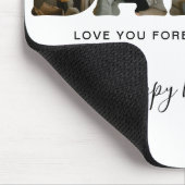 DADDY Letter Photo Collage Birthday マウスパッド (コーナー)