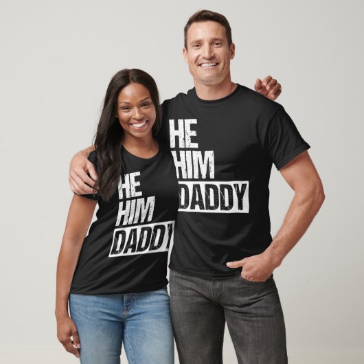 Daddy Lover Valentine Quote Funny He Him Daddy Tシャツ (ユニセックス)
