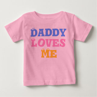 Daddy Loves Me ベビーTシャツ