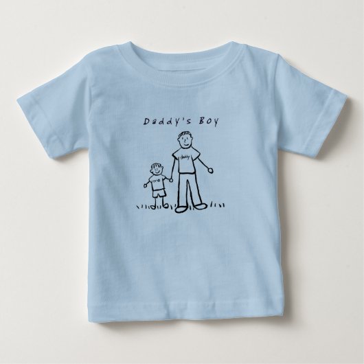 Daddy & Me Tシャツ(スケッチ) ベビーTシャツ (正面)