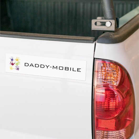 DADDY-MOBILE バンパーステッカー (トラック上)