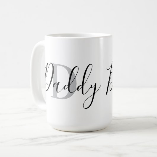 Daddy Monogram Grey コーヒーマグカップ (正面左)