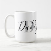 Daddy Monogram Grey コーヒーマグカップ (左)