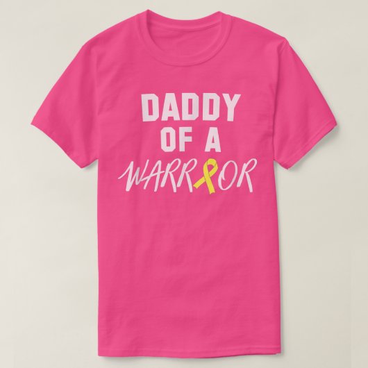 Daddy of a Warrior, Children Cancer認識度市 Tシャツ (デザイン正面)