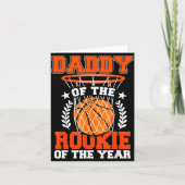 Daddy Of Rookie 1st Basketball Bday Theme Matching カード (正面)