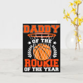 Daddy Of Rookie 1st Basketball Bday Theme Matching カード (黄色い花)