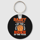 Daddy Of Rookie 1st Basketball Bday Theme Matching キーホルダー (正面)