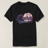Daddy of Rookie of Year 1th Birthday Baseball They Tシャツ (デザイン正面)