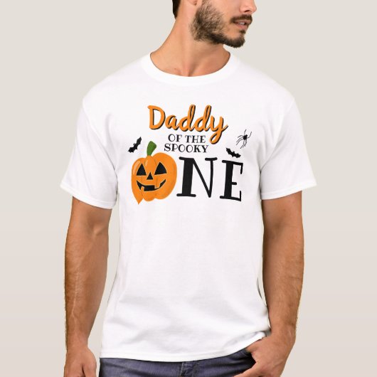 Daddy Of The 不気味 One Halloween 1st Birthday Tシャツ (正面)