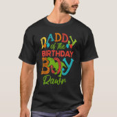 Daddy Of The Bday Party Boy Rawr Rex Dinosaur Bday Tシャツ (正面)