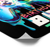 Daddy Of The Birthday Boy Matching Video Game Birt ポスター (角)