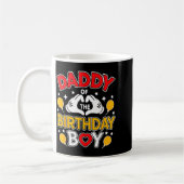 Daddy Of The Birthday Boy Shirt Matching Dad Son F コーヒーマグカップ (左)