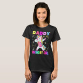 Daddy Of The Birthday Girl Father  Unicorn Birthda Tシャツ (正面フル)