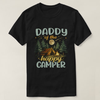 Daddy of the Happy Camper Retro Camping Shirt Tシャツ