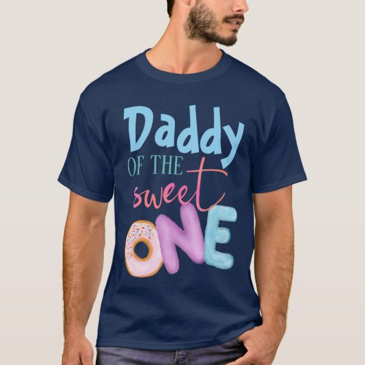 Daddy of the Sweet One Brother 1st Birthday Donut Tシャツ (正面)