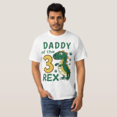 Daddy of the Three-Rex Matching Dinosaur Birthday Tシャツ (正面フル)