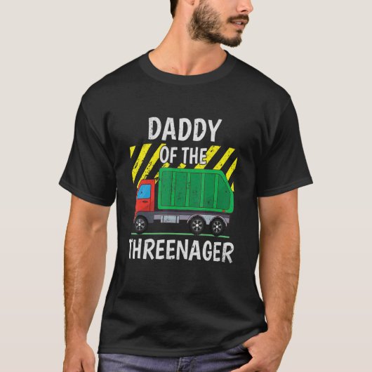 Daddy Of The Threenager 3rd Birthday建築 Tシャツ (正面)