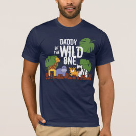 DADDY of the WILD ONE SAFARI 1歳の誕生日パーティー Tシャツ