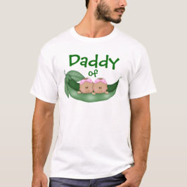 Daddy of Twin Girls （ダークスキン） Tシャツ