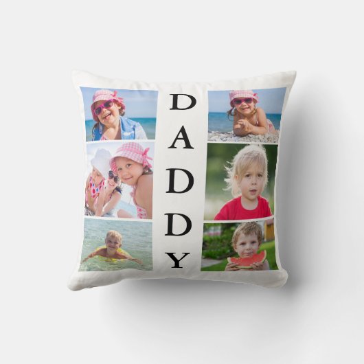 Daddy Photo Collage クッション (裏面)