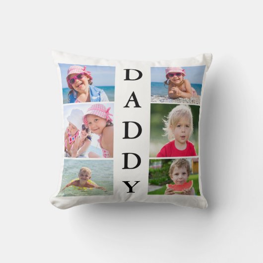 Daddy Photo Collage クッション (正面)