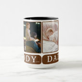 Daddy Photo Collage Mag - カスタムFather's Day Gift マグカップ (中央)