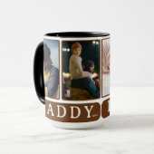 Daddy Photo Collage Mag - カスタムFather's Day Gift マグカップ (正面左)