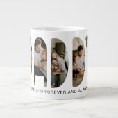 DADDY Photo Letters Father's Day Giant Coffee ジャンボコーヒーマグカップ (正面)