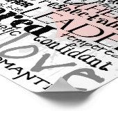 Daddy Printable Gray on Poster ポスター (角)